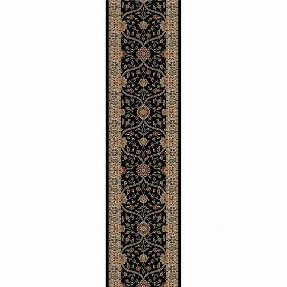 Concord Global 49038 9 ft. 3 in. x 12 ft. 6 in. Jewel Voysey - Black