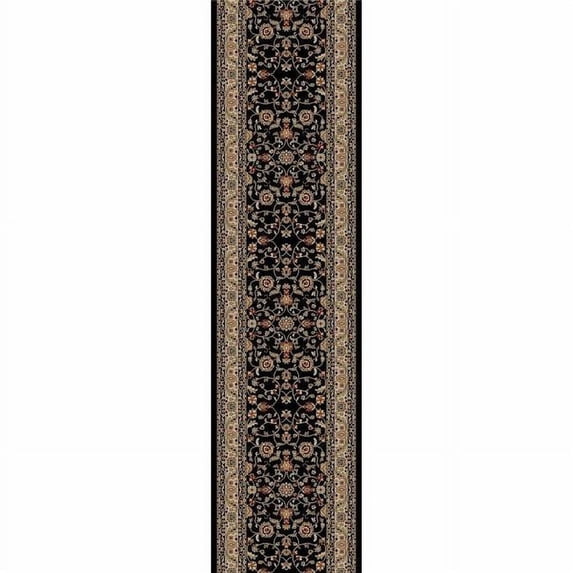 Concord Global 49338 9 ft. 3 in. x 12 ft. 6 in. Jewel Marash - Black