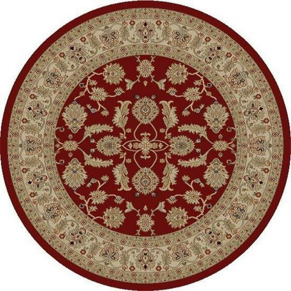 Concord Global 44400 5 ft. 3 in. Jewel Antep - Round, Red