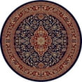 thumbnail image 1 of Concord Global 41040 5 ft. 3 in. Jewel Heriz - Round, Navy, 1 of 5