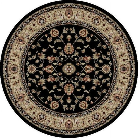 Concord Global 49330 5 ft. 3 in. Jewel Marash - Round, Black