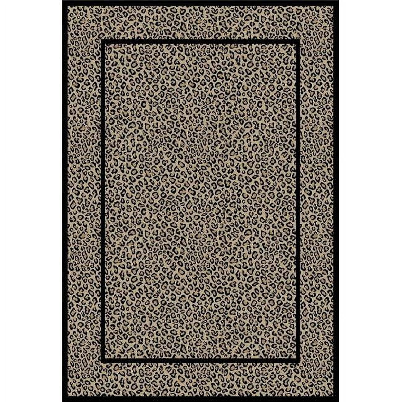 Concord Global  5 ft. 3 in. x 7 ft. 7 in. Jewel Leopard - Beige