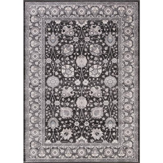 Concord Global 45335 5 ft. 3 in. x 7 ft. 7 in. Lara Vase - Anthracite