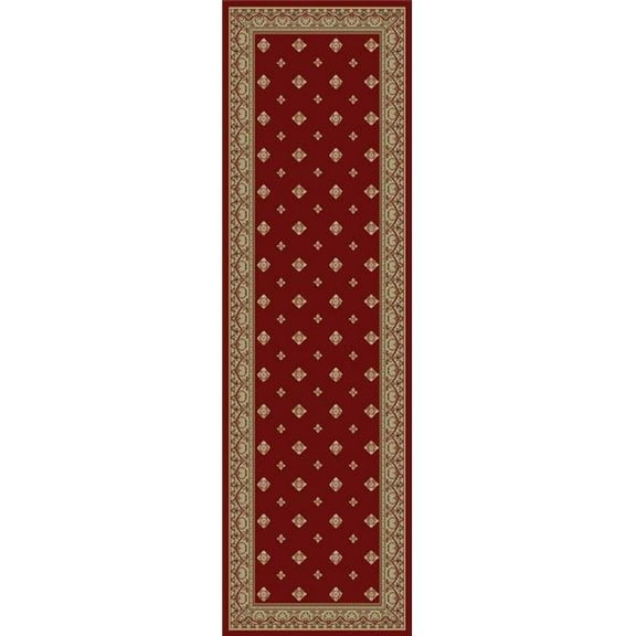 Concord Global 63003 2 ft. 7 in. x 4 ft. 1 in. Ankara Pin Dot - Red