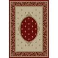 thumbnail image 1 of Concord Global 63108 9 ft. 3 in. x 12 ft. 6 in. Jewel F. Lys Medallion - Red, 1 of 5