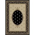 thumbnail image 1 of Concord Global 63138 9 ft. 3 in. x 12 ft. 6 in. Jewel F. Lys Medallion - Black, 1 of 5