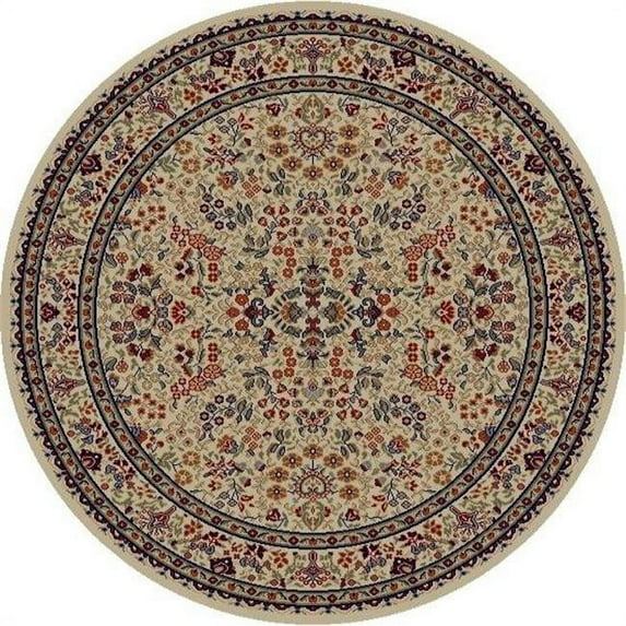 Concord Global 41127 7 ft. 10 in. x 9 ft. 10 in. Jewel Sarouk - Ivory