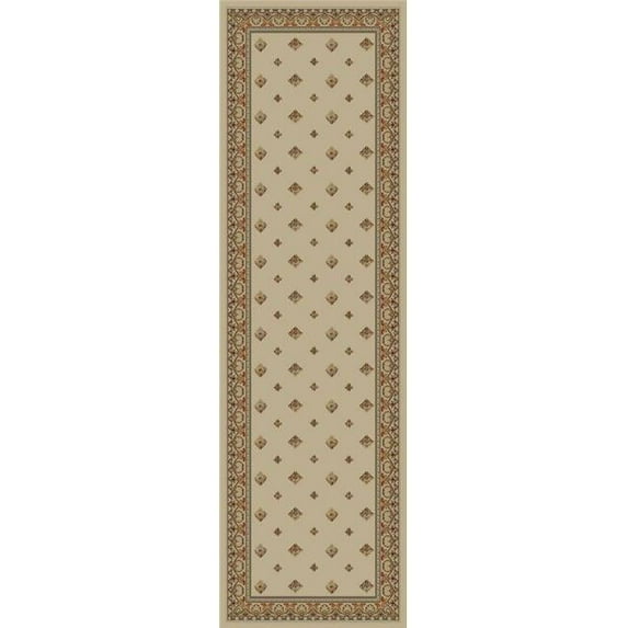 Concord Global 63025 5 ft. 3 in. x 7 ft. 3 in. Ankara Pin Dot - Ivory