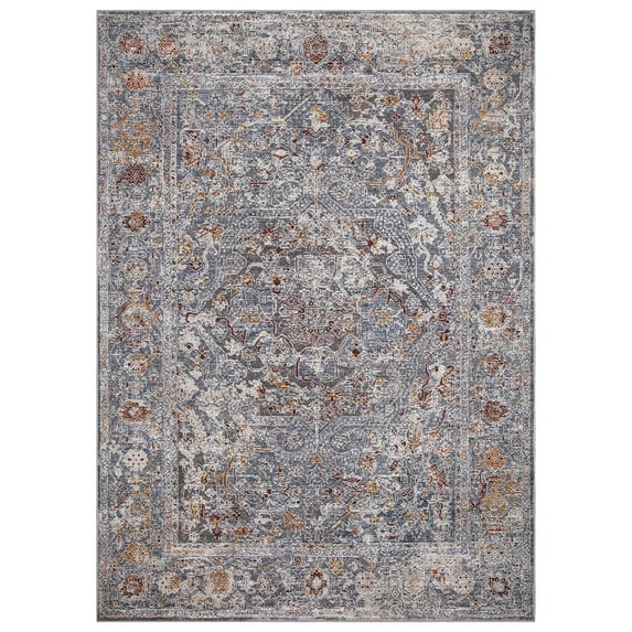 Concord Global Barcelona Collection Valencia Area Rug 6'7''x9'3'' - Multi/Grey