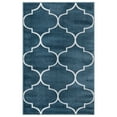 thumbnail image 1 of Concord Global Jefferson Collection Morocco Trellis Area Rug Blue/Ivory 2'7"x4'1" 3' x 5' Kitchen, 1 of 5