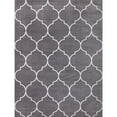 thumbnail image 1 of Concord Global Jefferson Collection Morocco Trellis Area Rug Grey/Ivory 5'3"x7'3" 5' x 8' Dining Room, 1 of 5