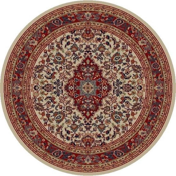 Concord Global 41028 9 ft. 3 in. x 12 ft. 6 in. Jewel Heriz - Ivory