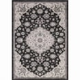 thumbnail image 1 of Concord Global 45536 6 ft. 7 in. x 9 ft. 3 in. Lara Center Medallion - Anthracite, 1 of 5