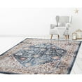 thumbnail image 1 of Concord Global Pandora Collection Royalty Area Rug Blue/Ivory/Paprika 2'3x7'3" 8' Runner Entryway, 1 of 5