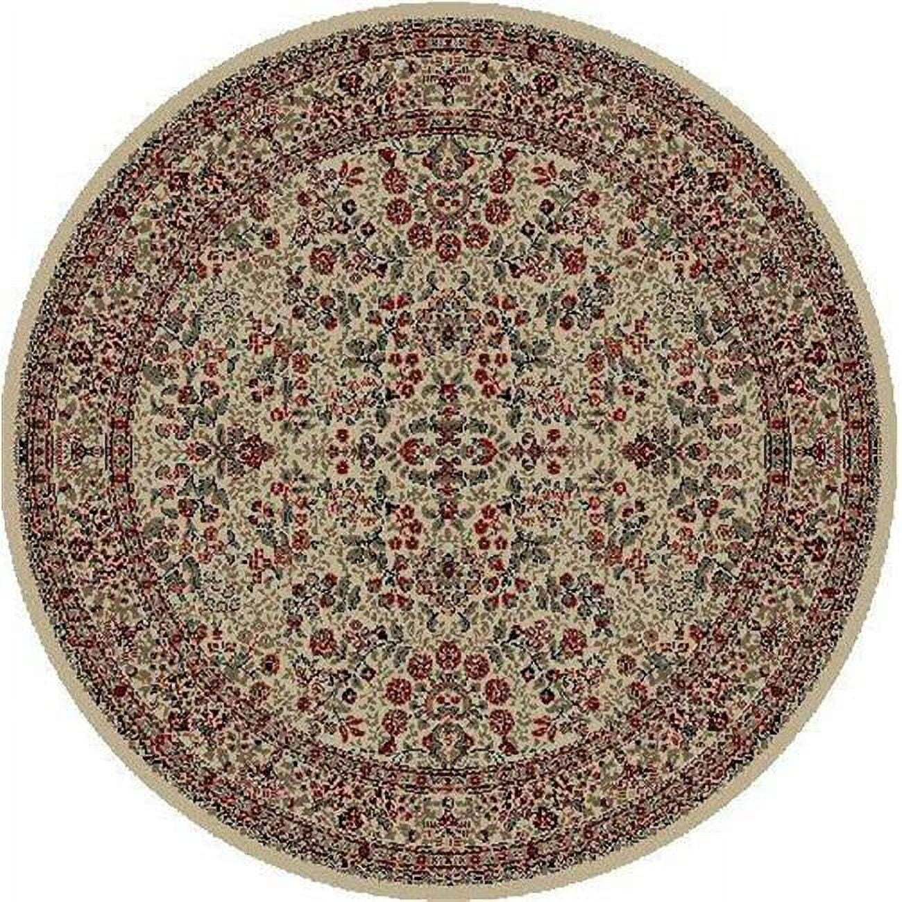 Concord Global Persian Classics Sarouk Ivory 7 ft. 10 in. Round Rug