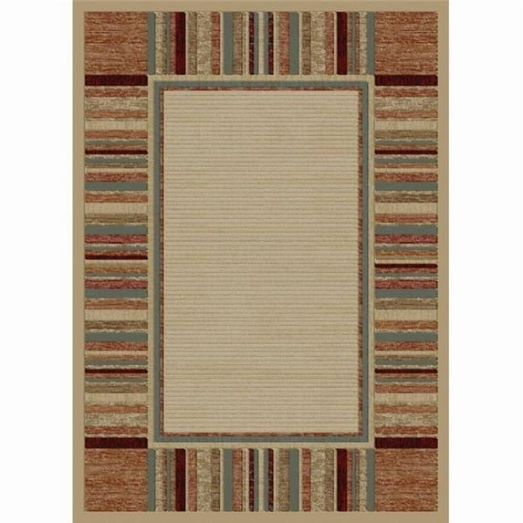 Concord Global 61225 5 ft. 3 in. x 7 ft. 3 in. Soho Border - Ivory