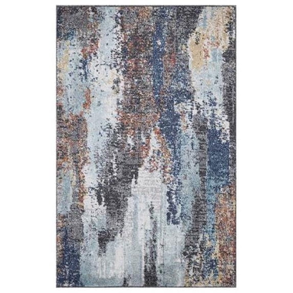 Concord Global Trading 73113 3 x 4 ft. Vintage Victoria Abstract Rectangle Area Rug, Multi Color