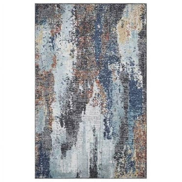 Concord Global Trading 73115 3 x 7 ft. Vintage Victoria Abstract Rectangle Area Rug&#44; Multi Color