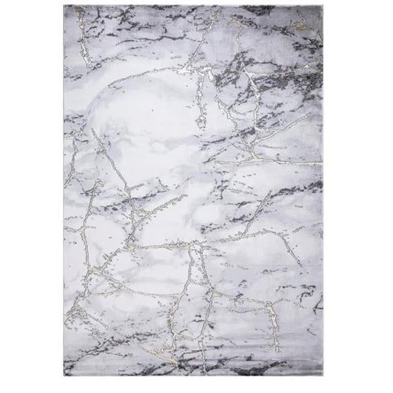 Concord Global Trading Concord Global Brighton Collection Dallas Gray Area Rug 6'7''x9'3'' 7' x 9' Bedroom