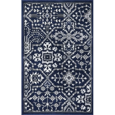 Concord Global Trading Concord Global Jefferson Collection Athens Area Rug Navy/Ivory/Grey 2'7"x4'1" 3' x 5' Kitchen