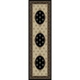 thumbnail image 1 of Concord Global Trading Concord Global Jewel Francis Area Rug Black/Ivory 5'3" Round 6' Round/Square Round, 1 of 5