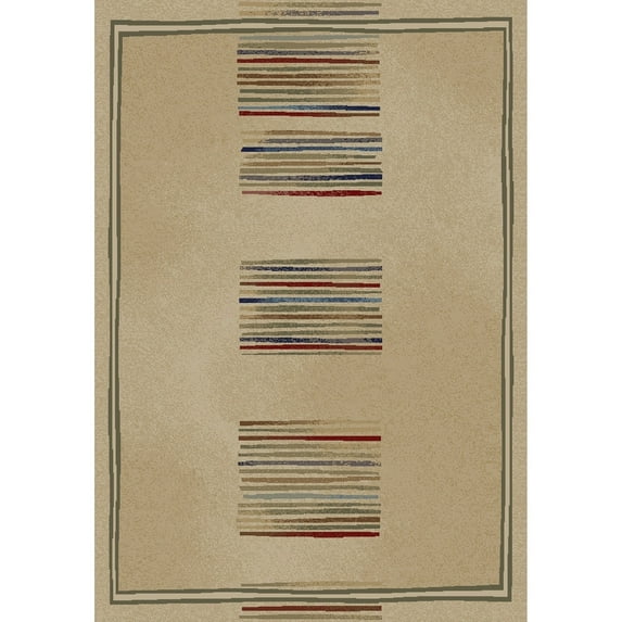 Concord Global Trading Concord Global Jewel Stripes Area Rug 3'11" x 5'7" 4' x 6' Indoor Living Room