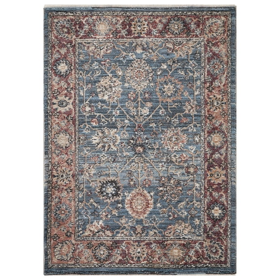 Concord Global Trading Concord Global Pandora Collection Alexander Blue Area Rug 3'3"x4'7" 3' x 5' Living Room