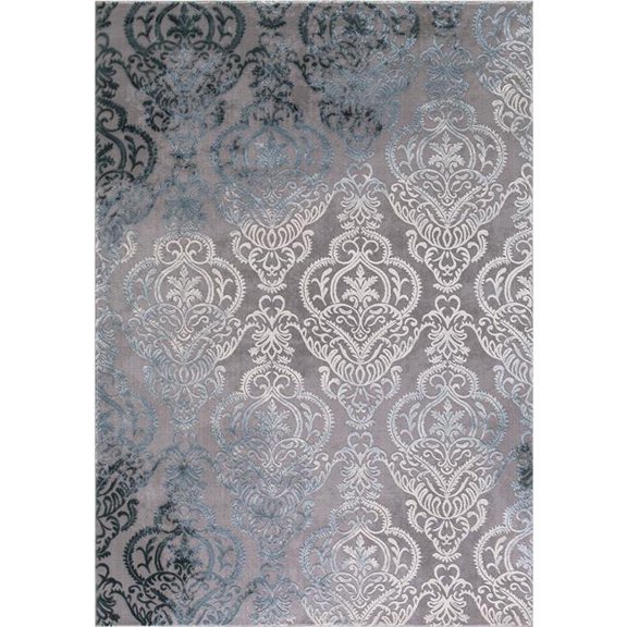 Concord Global 29466 6 ft. 7 in. x 9 ft. 3 in. Thema Lancing Soft - Gray