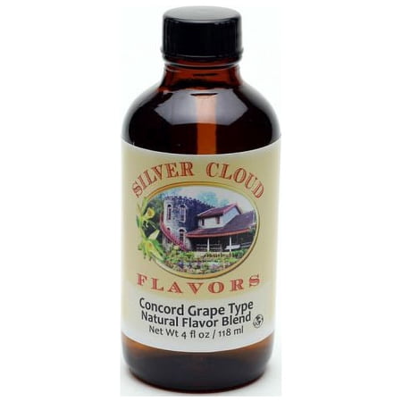 Concord Grape Type Extract, Natural Flavor Blend - 4 fl. oz. glass bottle