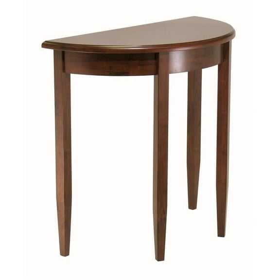 Concord Half Moon Table- Antique Walnut