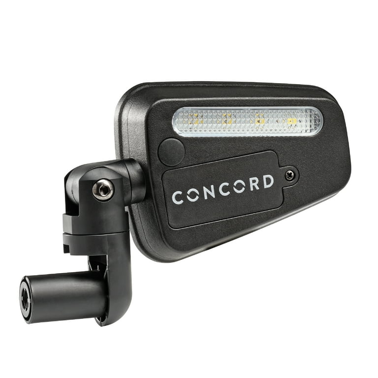 Concord LED Bicycle Mirror with Handlebar Mount, Large Clear
