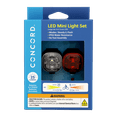 thumbnail image 1 of Concord Black Mini LED Bicycle Front and Rear Light Set, 25 Lumens, 1 of 7