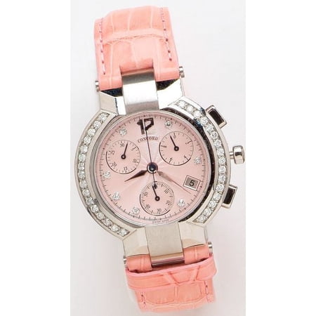 Concord La Scala Chronograph Diamond Bezel Diamond Hour Markers Date
