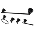 thumbnail image 1 of Concord Modern 5 Piece Bathroom Accessory Set, Matte Black, 1 of 1