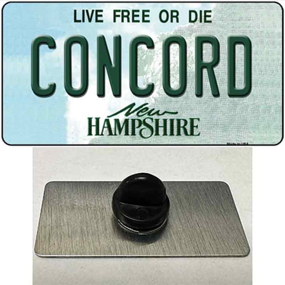 Concord New Hampshire State Novelty Metal Hat Pin 1.5" x 0.75" Hat Pin (PIN)