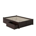 thumbnail image 1 of Concord Platform Bed with Flat Panel Foot Board and 2 Urban Bed Drawers, Multiple Colors, Multiple Sizes, 1 of 8
