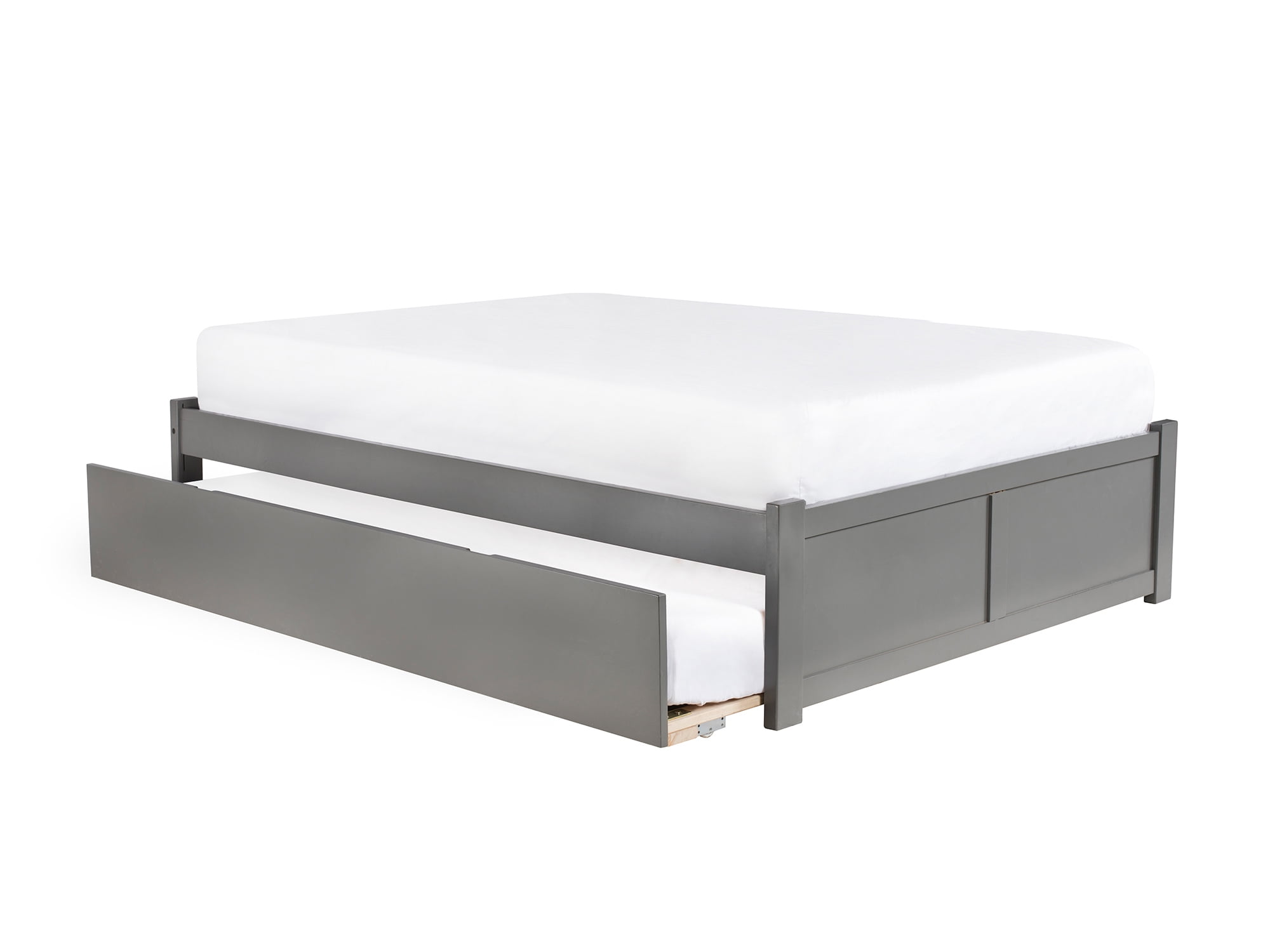 Concord full platform bed with trundle top