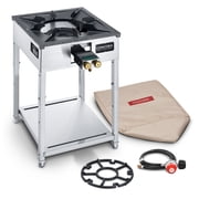 Concord Professional HADES Stainless Steel Commercial Stove. Dual-Controlled Burner Head with Solid Cast Iron Range Top.