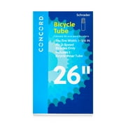 Concord Replacement Bicycle Inner Tube, 26" x 1-3/8", Schrader Valve
