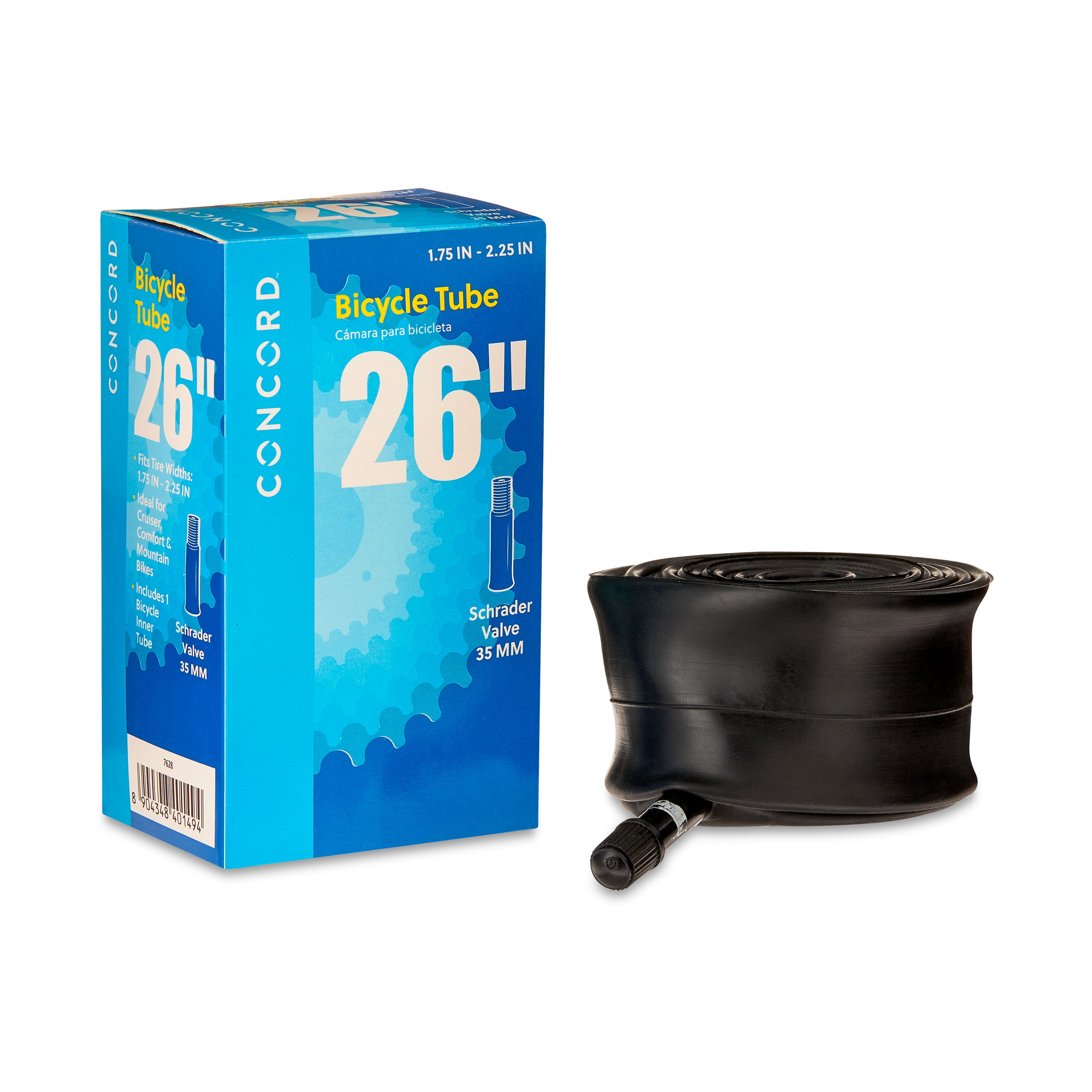 Concord Replacement Bicycle Inner Tube, 26