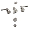 thumbnail image 1 of Concord Three-Handle Bidet Faucet, Brushed Nickel, 1 of 1