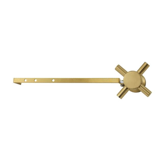 Kingston Brass KTDLD7 Concord Universal Toilet Tank Lever – Front Or Side Mount, Brushed Brass Finish, Solid Brass Construction, 9-5/16" Flush Arm