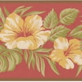 thumbnail image 1 of Concord Wallcoverings Antique Blooming Roses Wallpaper Border, Featuring Beautiful Floral Pattern, Colors Yellow, Red and Green, Size 7 Inches by 15 Feet LH2163B, 1 of 4