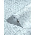 thumbnail image 1 of Concord Wallcoverings Textured Wallpaper Fabric wicker Weaven Tile, Blue Grey Silver, 21 In x 33 Ft (56 sq. ft), 33312, 1 of 1