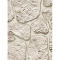 thumbnail image 1 of Concord Wallcoverings Textured Wallpaper Faux Stone Wall, Beige, 21 In x 33 Ft (56 sq. ft), 911926, 1 of 2