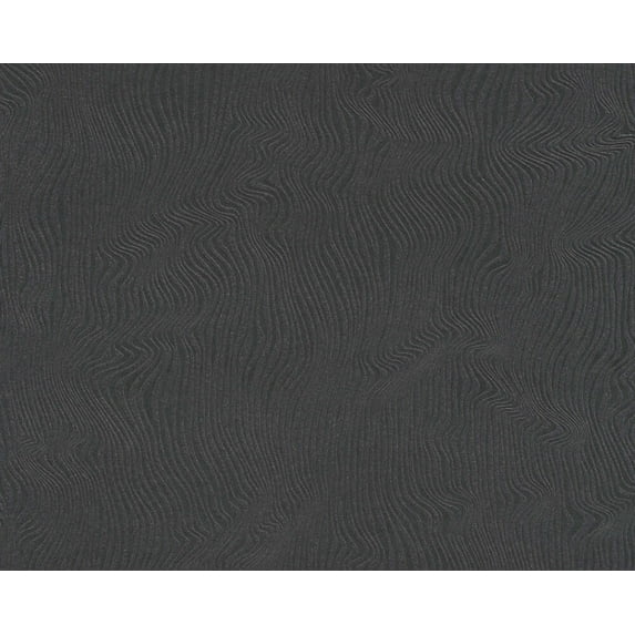 Concord Wallcoverings Textured Wallpaper Modern Wavy Lines, Black , 21 In x 33 Ft (56 sq. ft), 377614