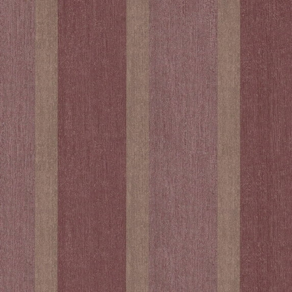 Concord Wallcoverings. Textured Wallpaper Plain Featuring Vertical Stripes, Red Burgundy, 21 In x 33 Ft (56 sq. ft), 946225