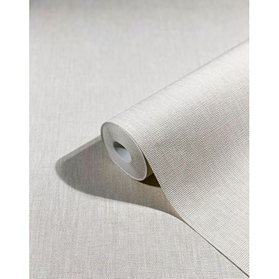 Concord Wallcoverings Textured Wallpaper Plain Solid Wall, Beige, 21 In x 33 Ft (56 sq. ft), 33328