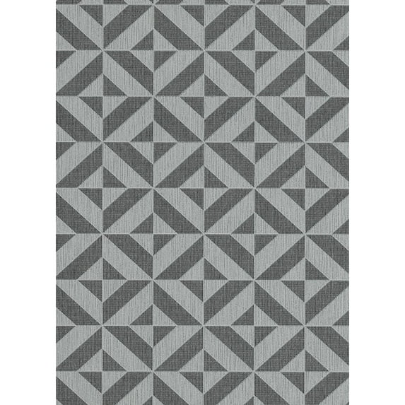 Concord Wallcoverings Textured Wallpaper geometric Featuring squares, grey, 21 In x 33 Ft (56 sq. ft), 6950-15