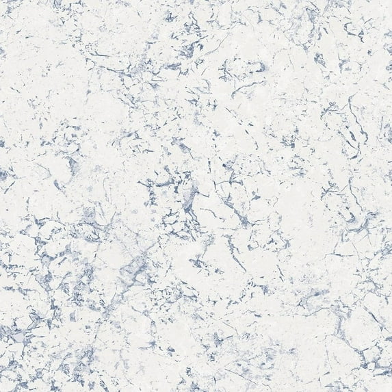 Concord Wallcoverings Textured Wallpaper plain marble, Blue White, 21 In x 33 Ft (56 sq. ft), FH37526